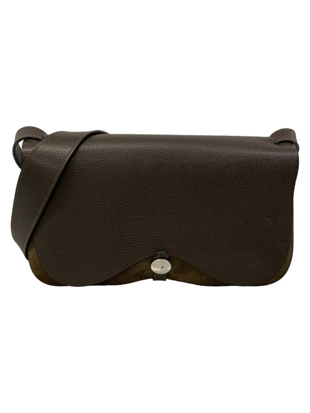 Hermes Shoulder Bag Colorado MM Ebene Silver